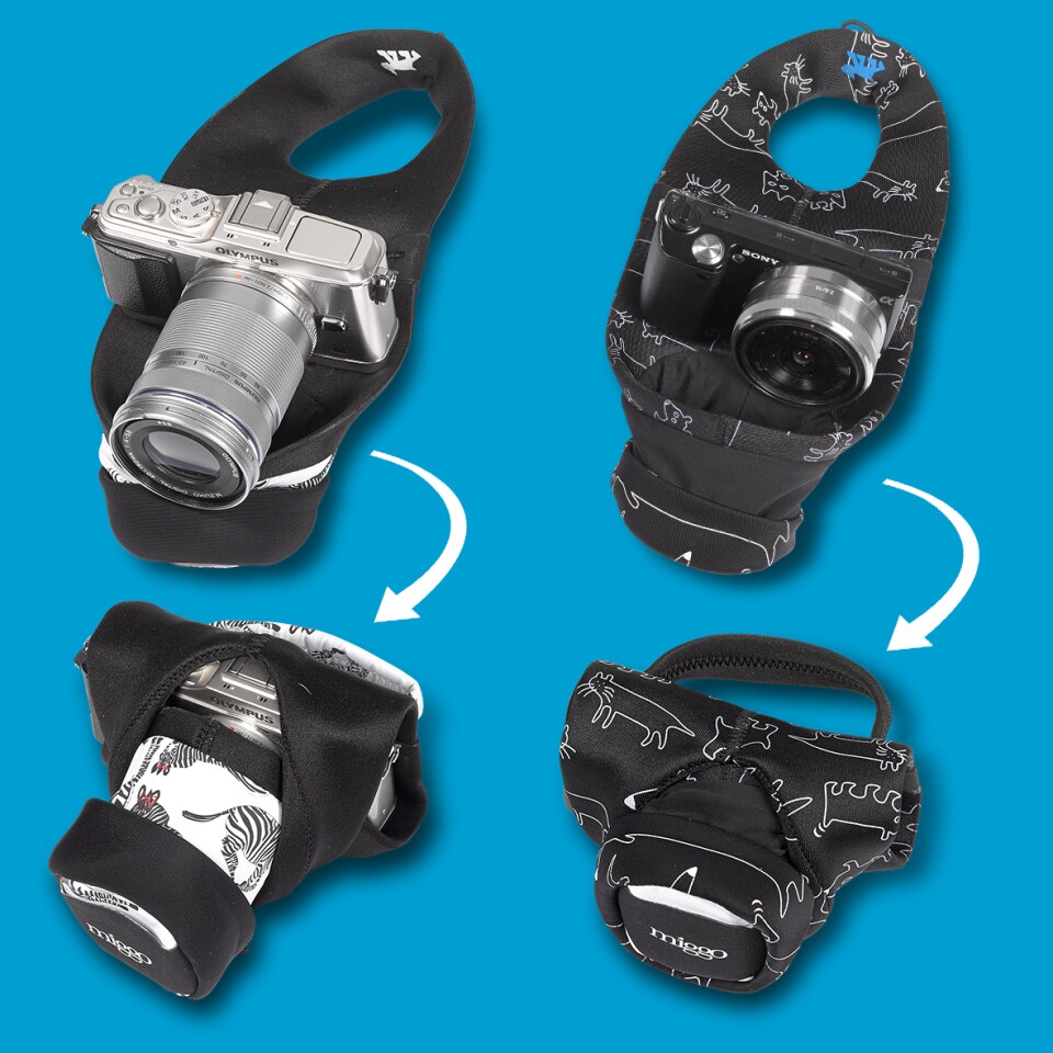 The Miggo Grip and Wrap is available for either DLSRs or mirrorless cameras