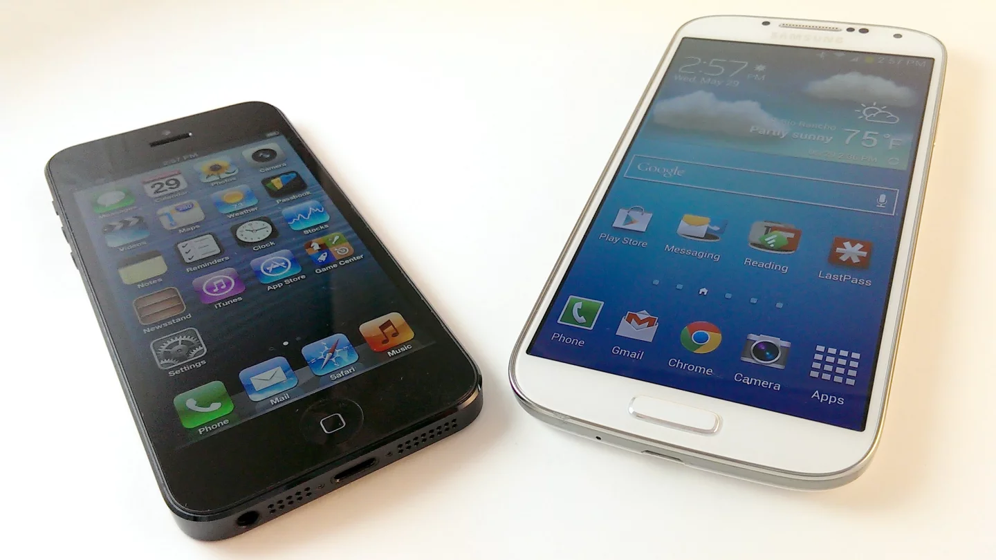 The Galaxy S4's big and beautiful display is a big advantage