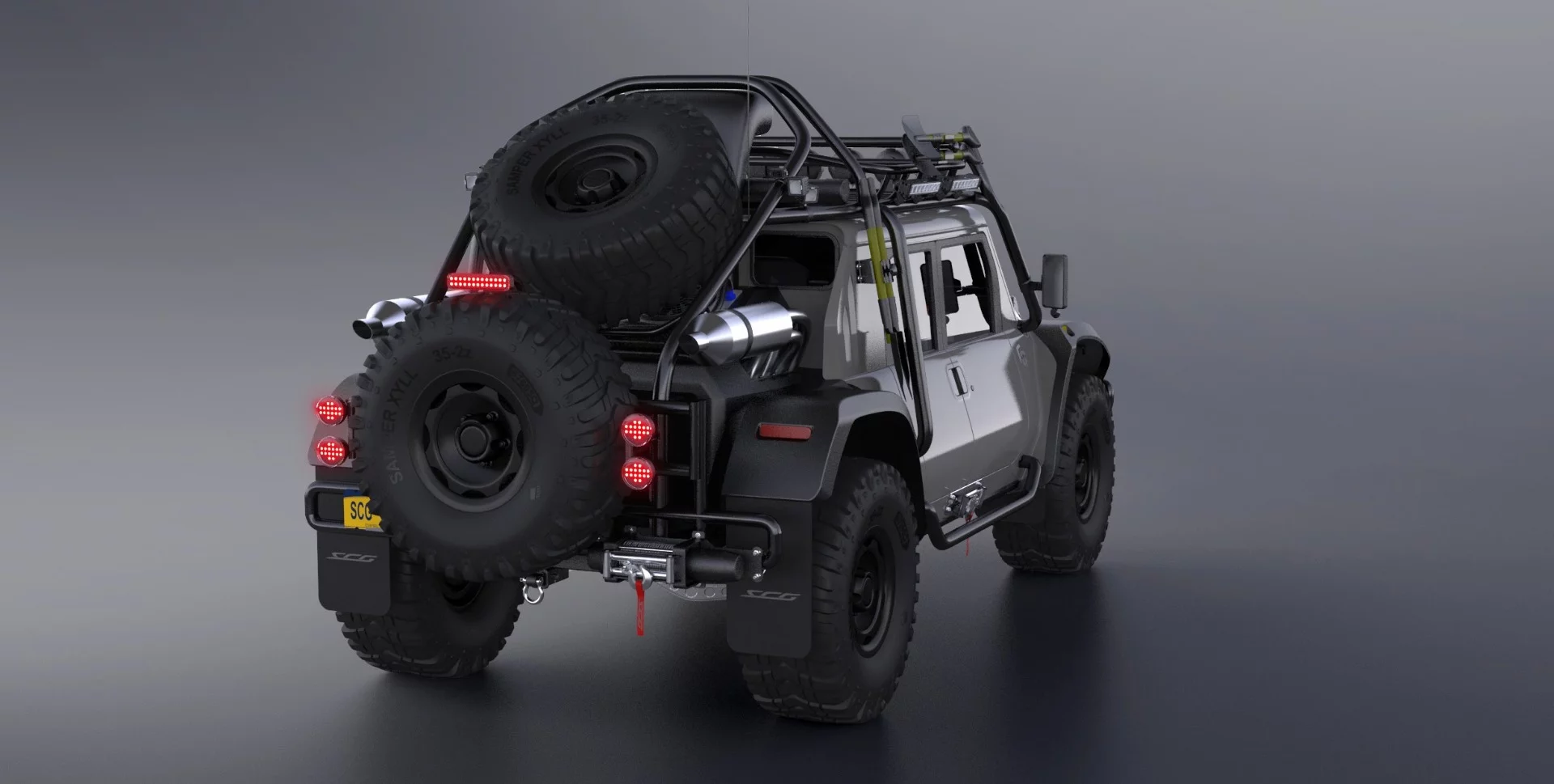 SCG Boot: expedition kit, rear view