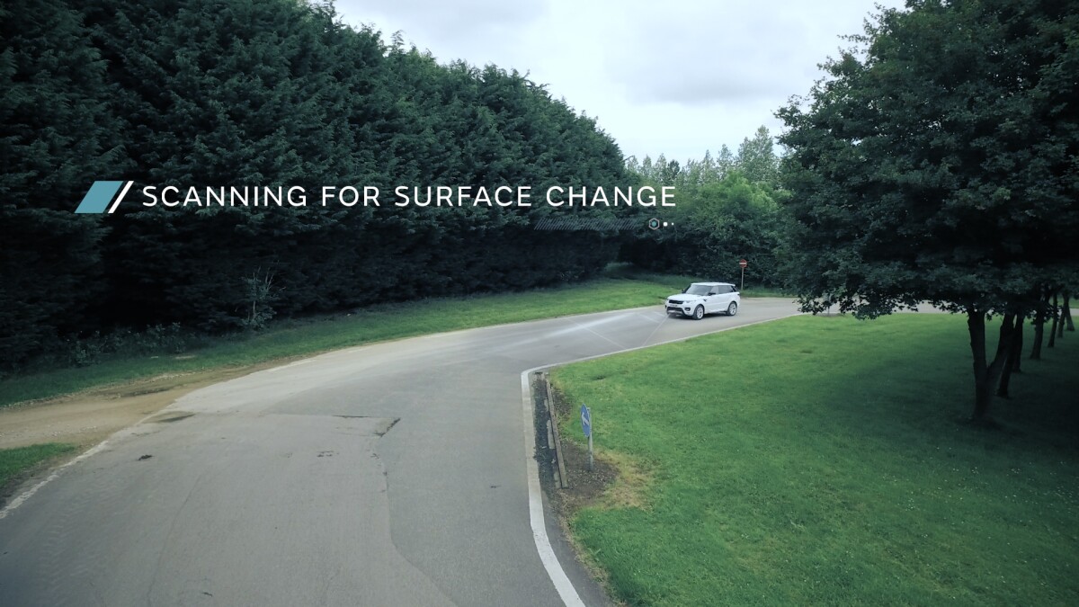 Ultrasonic sensors work with cameras to scan the road ahead
