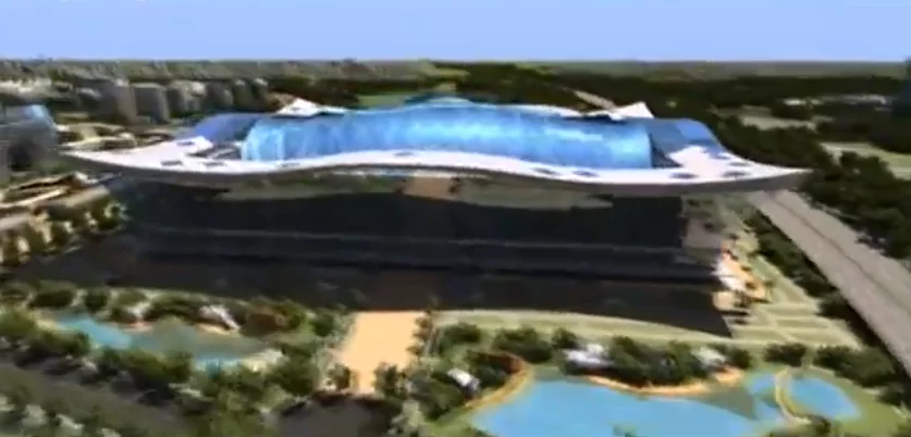 There's also a 14-screen IMAX Cineplex and an ice-skating rink inside (Image: GoChengdoo)