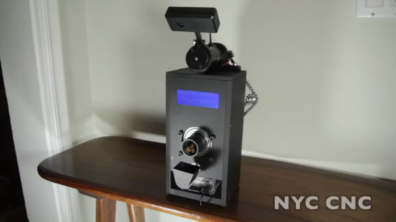 The Judd Treat Machine gives Judd the dog a treat whenever someone sends him an email