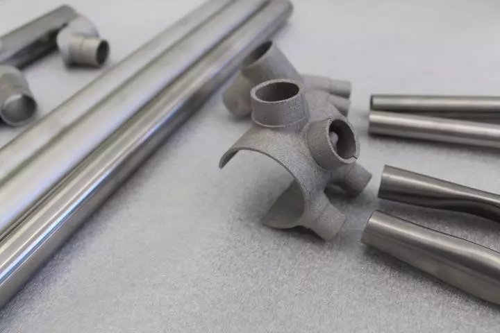 Titanium parts for Flying Machine's F-One 3D-printed titanium bicycle
