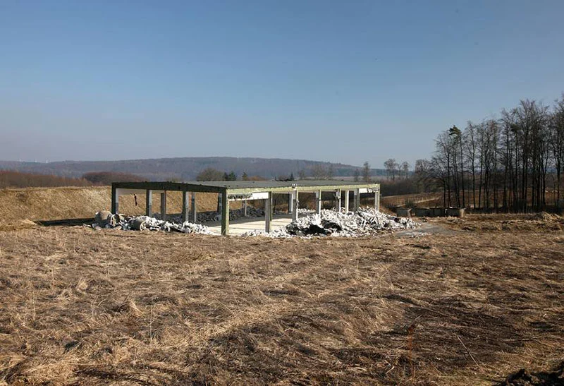 The Bilster Berg clubhouse before construction