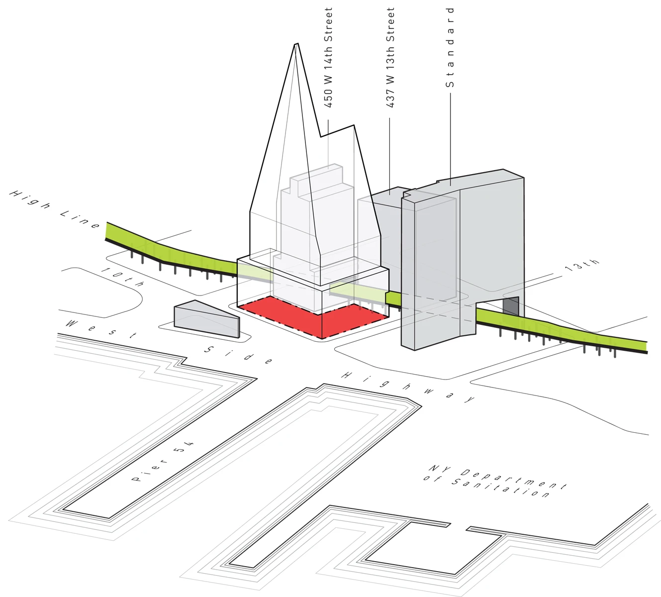 Alternative forms explored (Image courtesy of Studio Gang Architects)