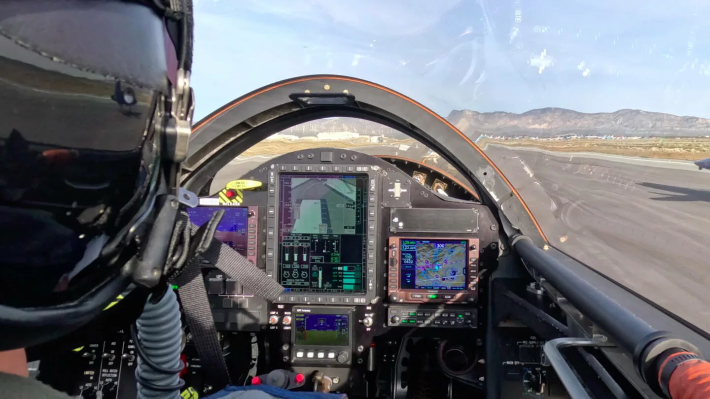 The cockpit of the XB-1