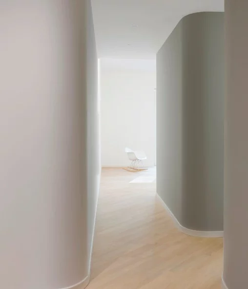 The unconventional floorplan means its inhabitants never feel cramped