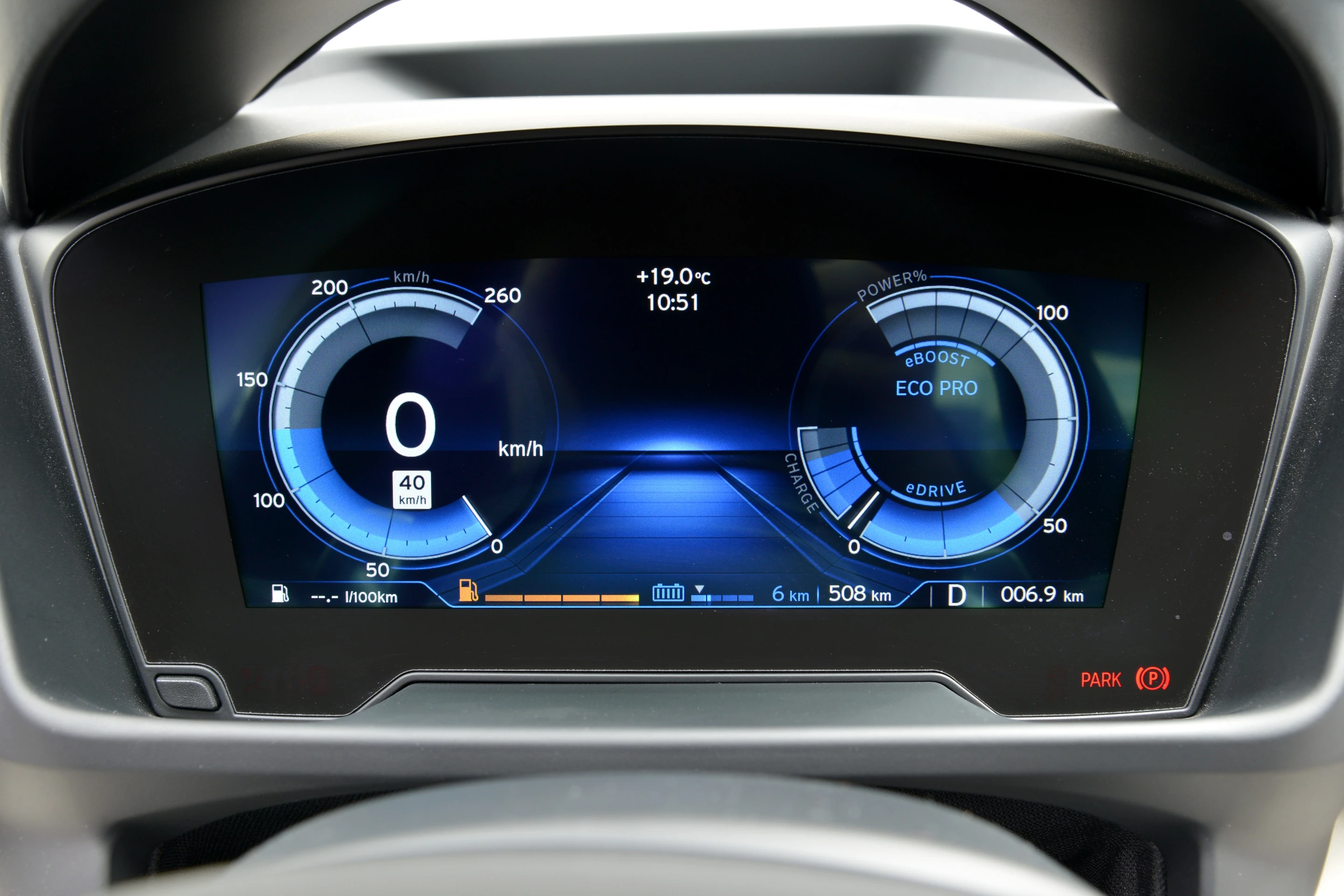 The BMW i8 - dash in eco pro mode