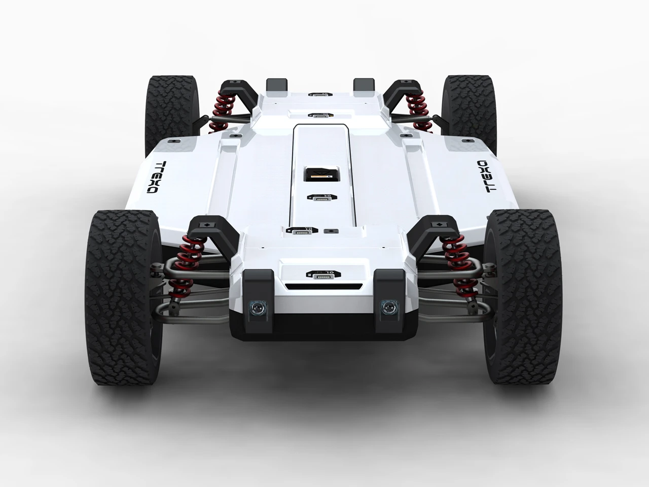 The TREXA development platform features adjustable suspension and open source electronics