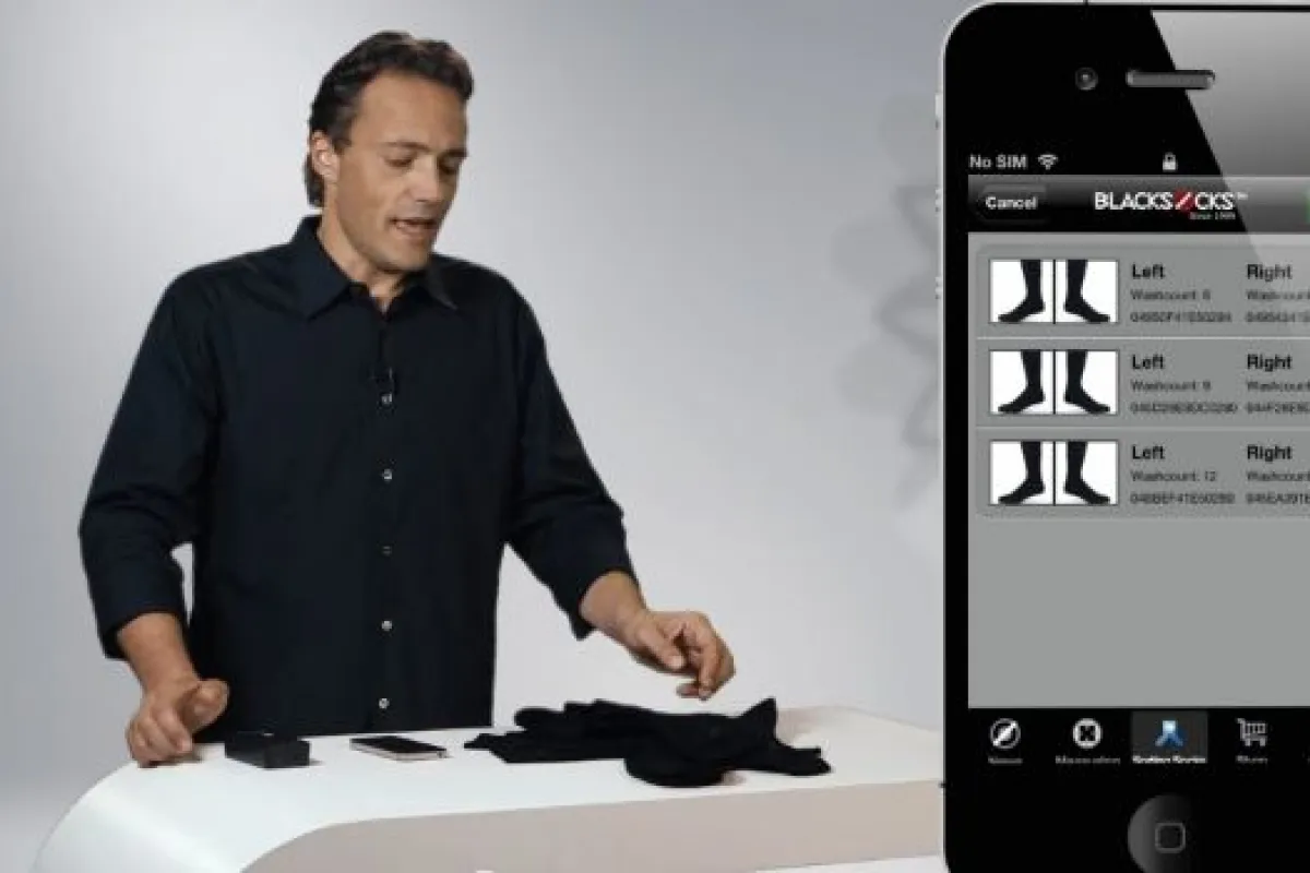 BLACKSOCKS founder Samy Liechti, extolling the virtues of Smarter Socks