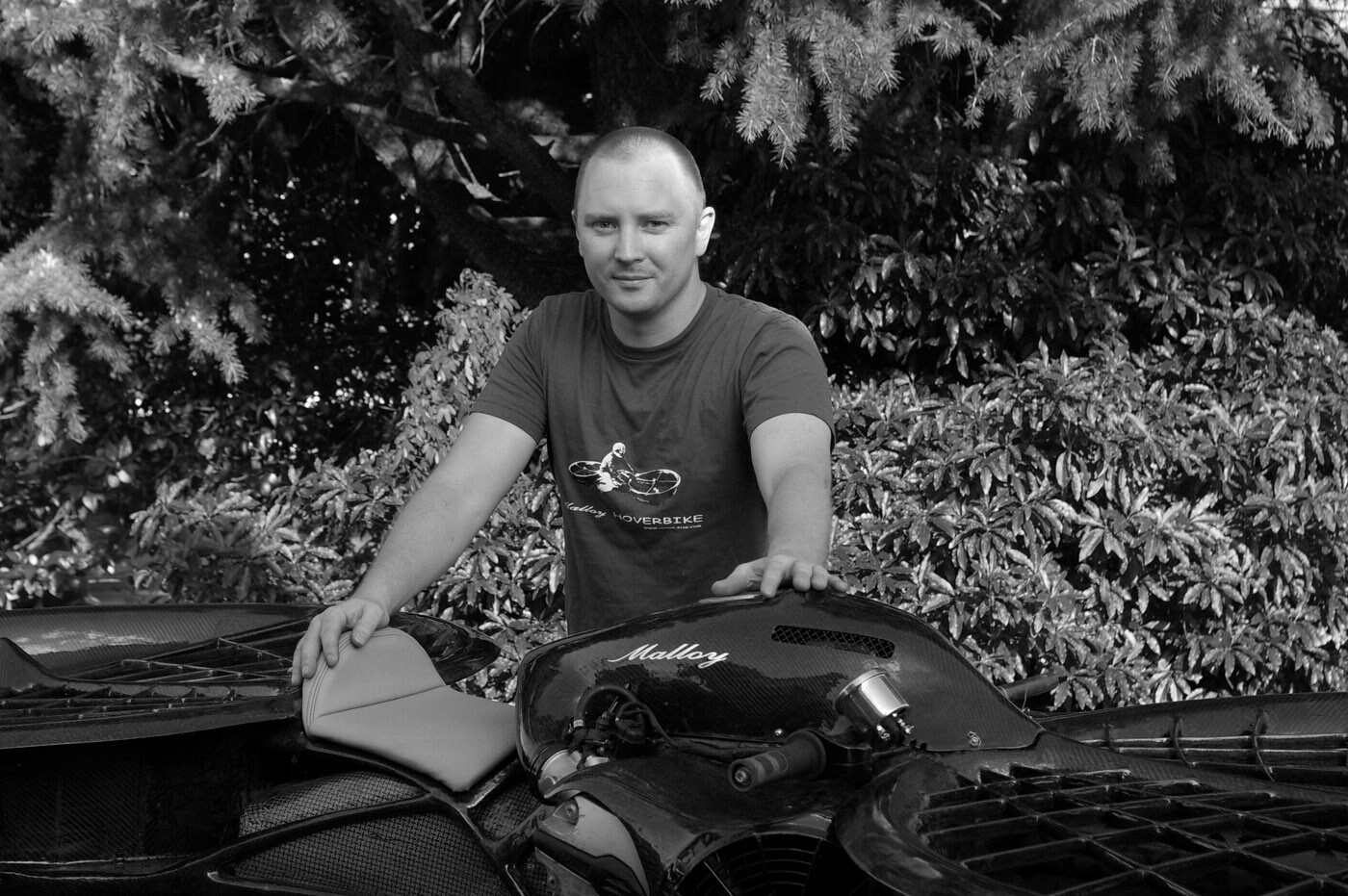 Hoverbike inventor Chris Malloy