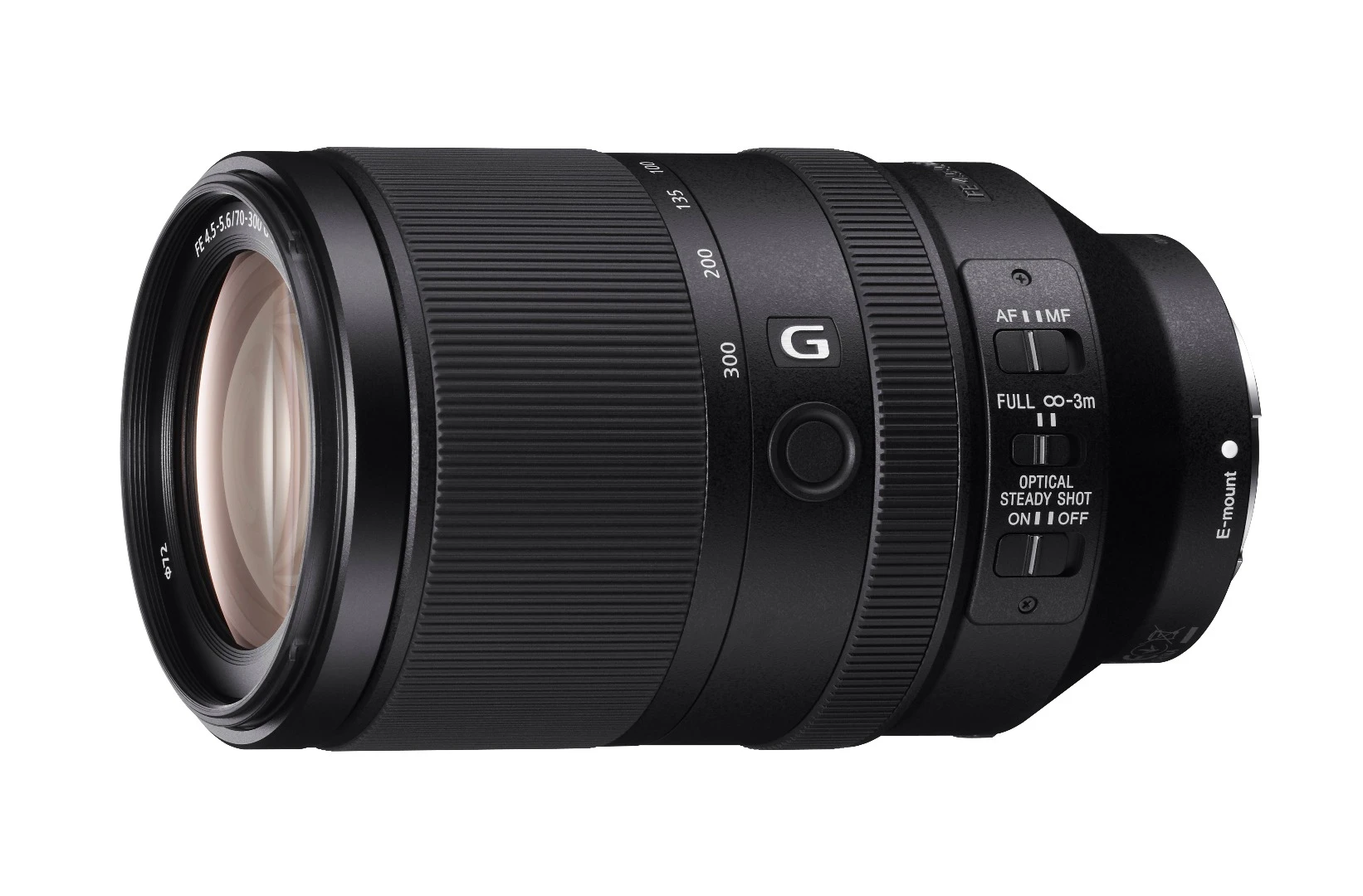 The Sony FE 70-300mm F4.5-5.6 G OSS Telephoto Zoom includes built-in Optical SteadyShot