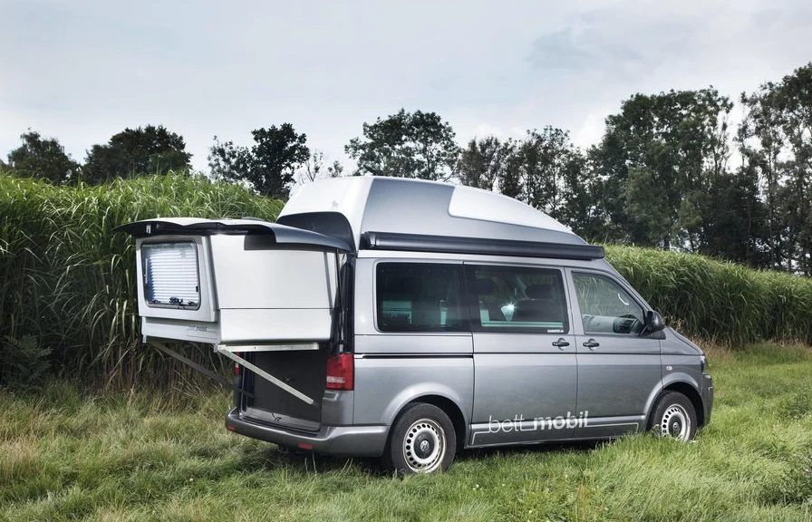 The modular, expandable Bett Mobil camping system