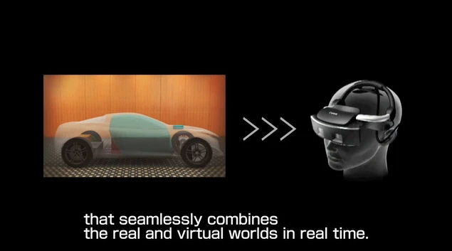 The head-mounted display offers a blend of computer generated images and the real world