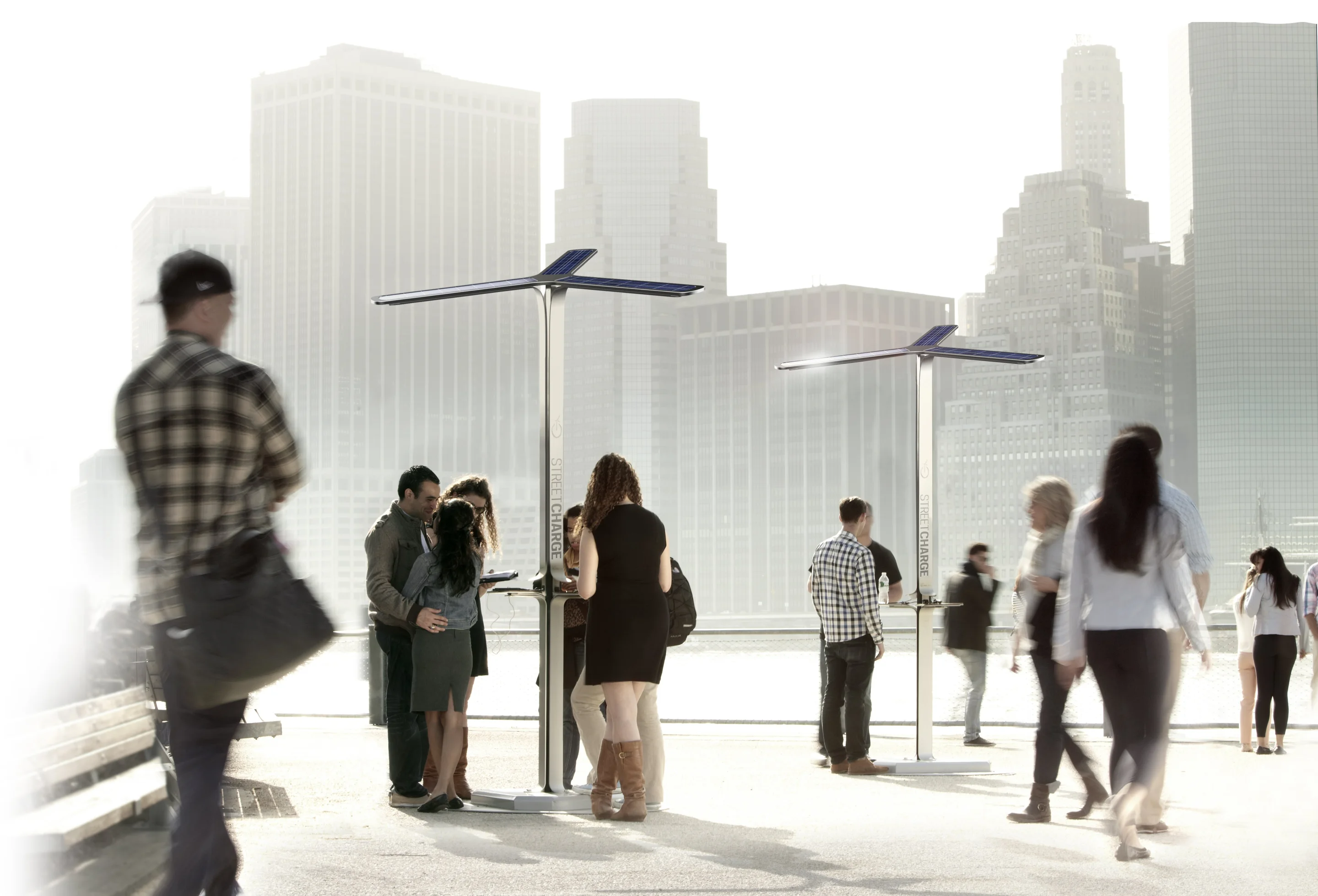 AT&T, Goal Zero and Pensa have started rolling out the Street Charge public solar charging stations in New York