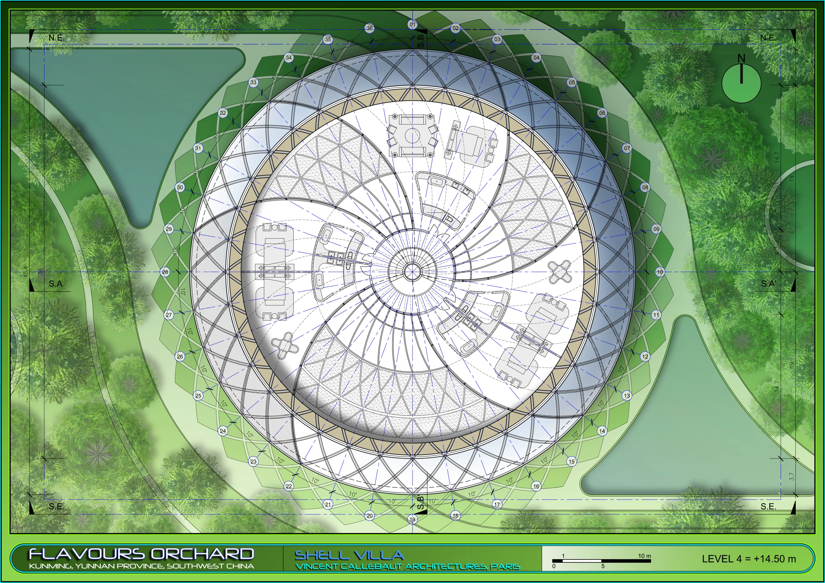Shell Villa level 4 (Image: Vincent Callebaut Architectures)