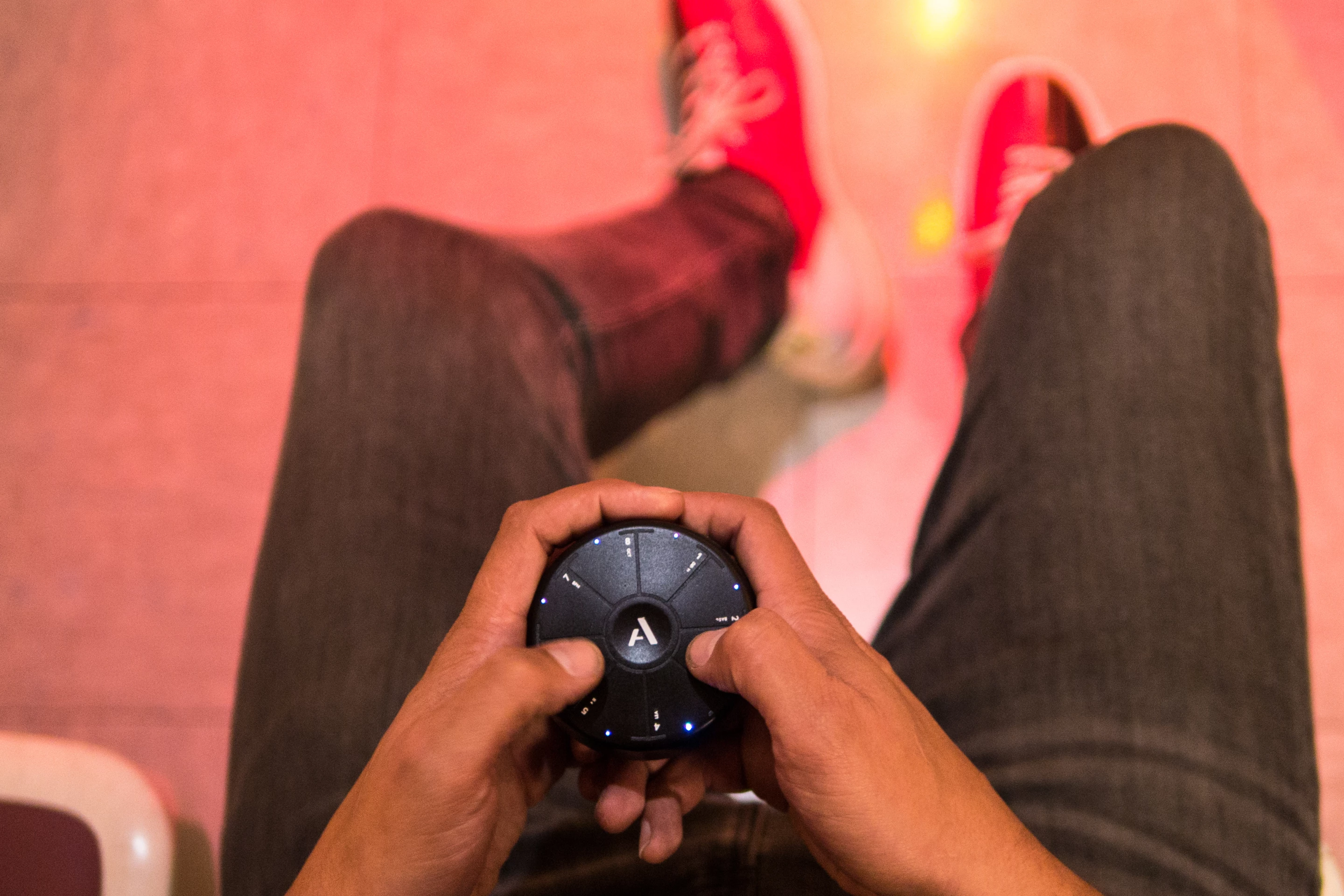 The Orba can be played using one hand or two