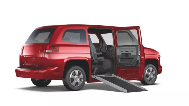 The Vehicle Production Group's MV-1 van is designed with wheelchair-using passengers in mind