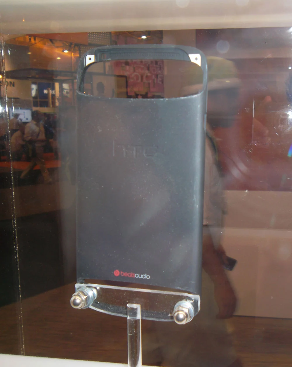The finished HTC One S chassis after microarc oxidation (Photo: Enid Burns / Gizmag)