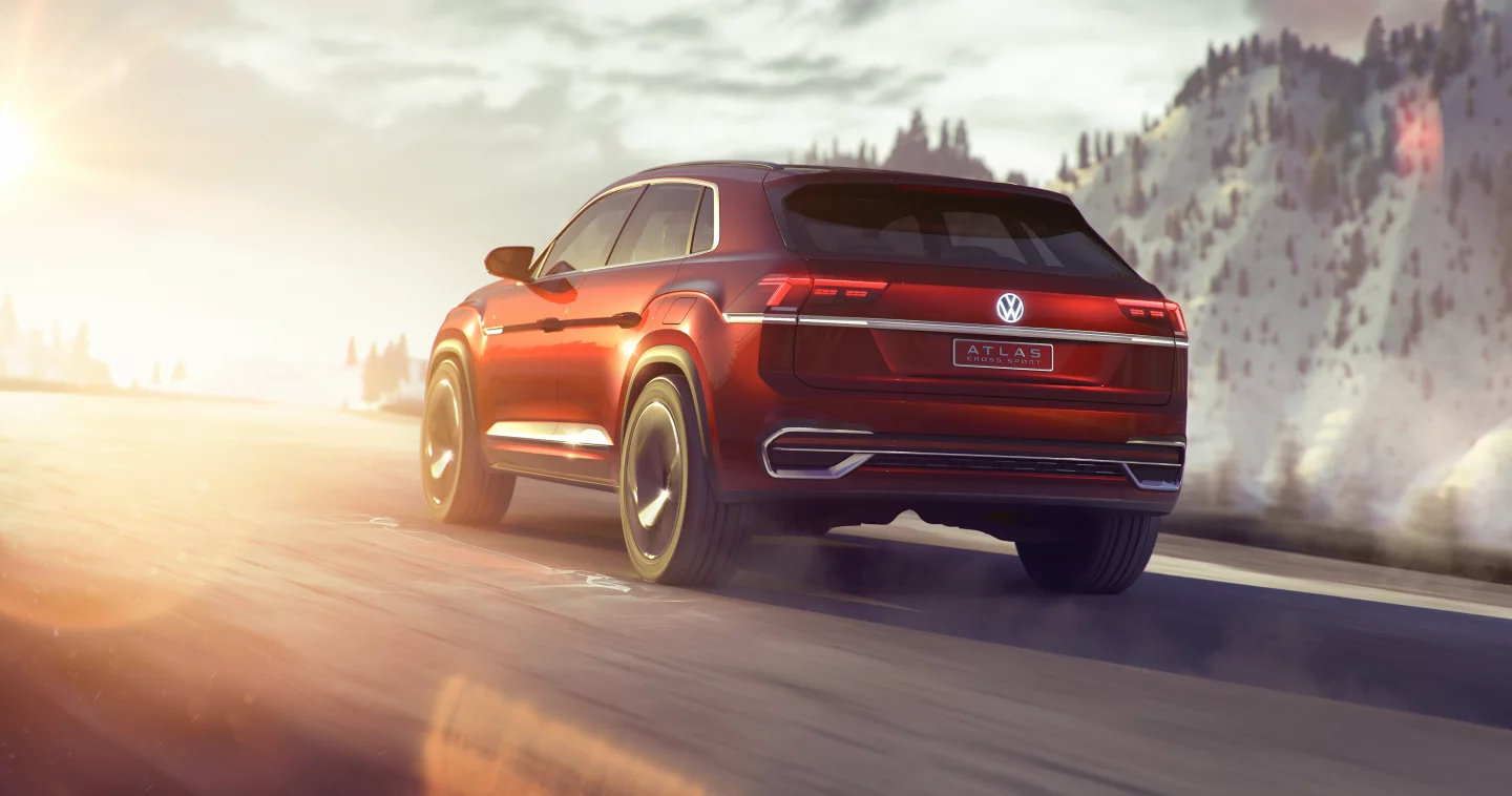 VW describes its Atlas Cross Sport concept as a "near-production concept"
