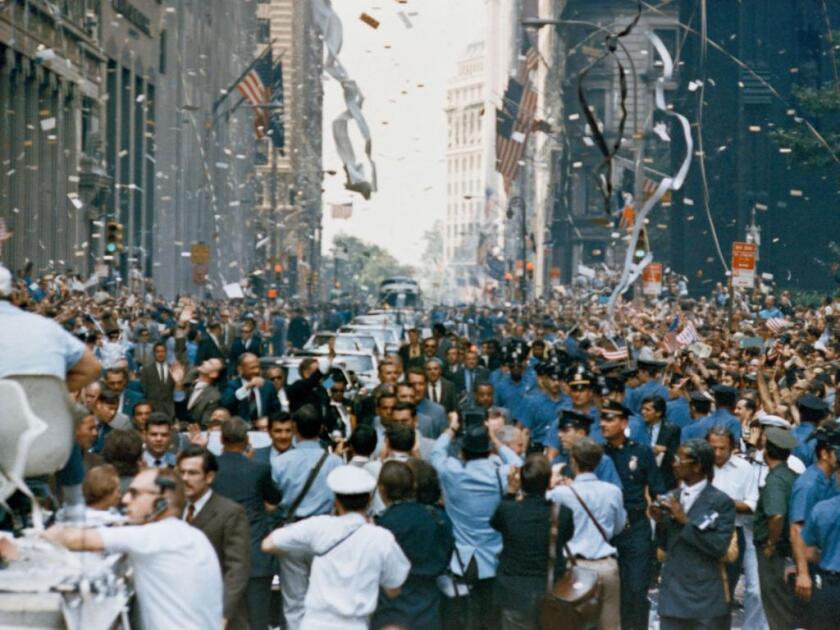 A ticker tape parade down Broadway and Park Avenue welcomes the Apollo 11 crew after their mission (Photo: NASA)