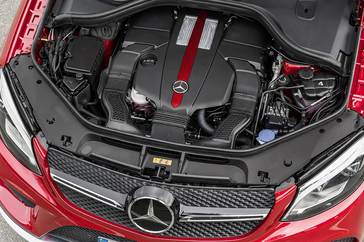 Three V6 engines will be available on the GLE Coupe at launch