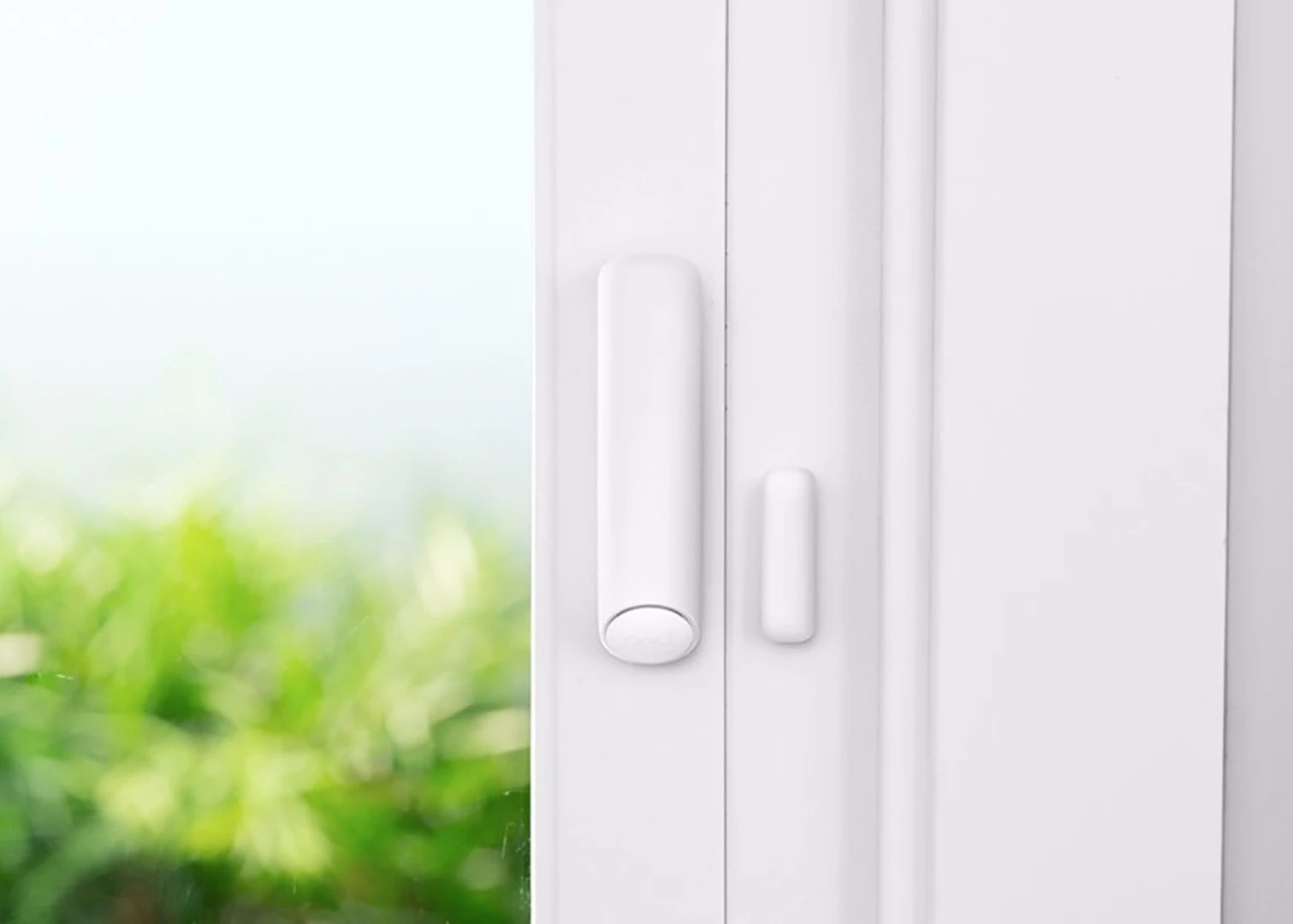 Nest Detect sensors sit on your windows and doors