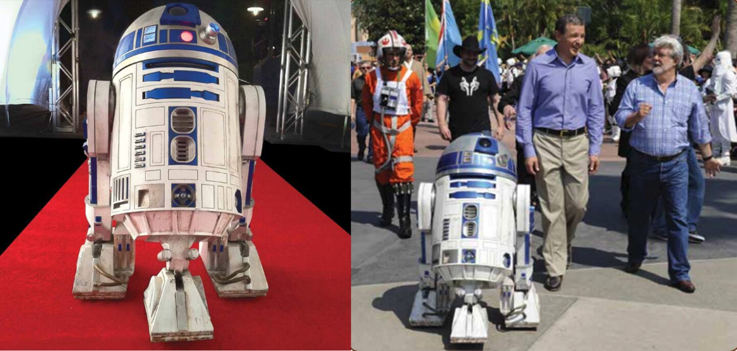 $161,200 | R2-D2 | Auction House: Profiles in History | Sale price: US$161,200 | Official Estimate: US$100,000 to $200,000 | Date of sale: May 5, 2018