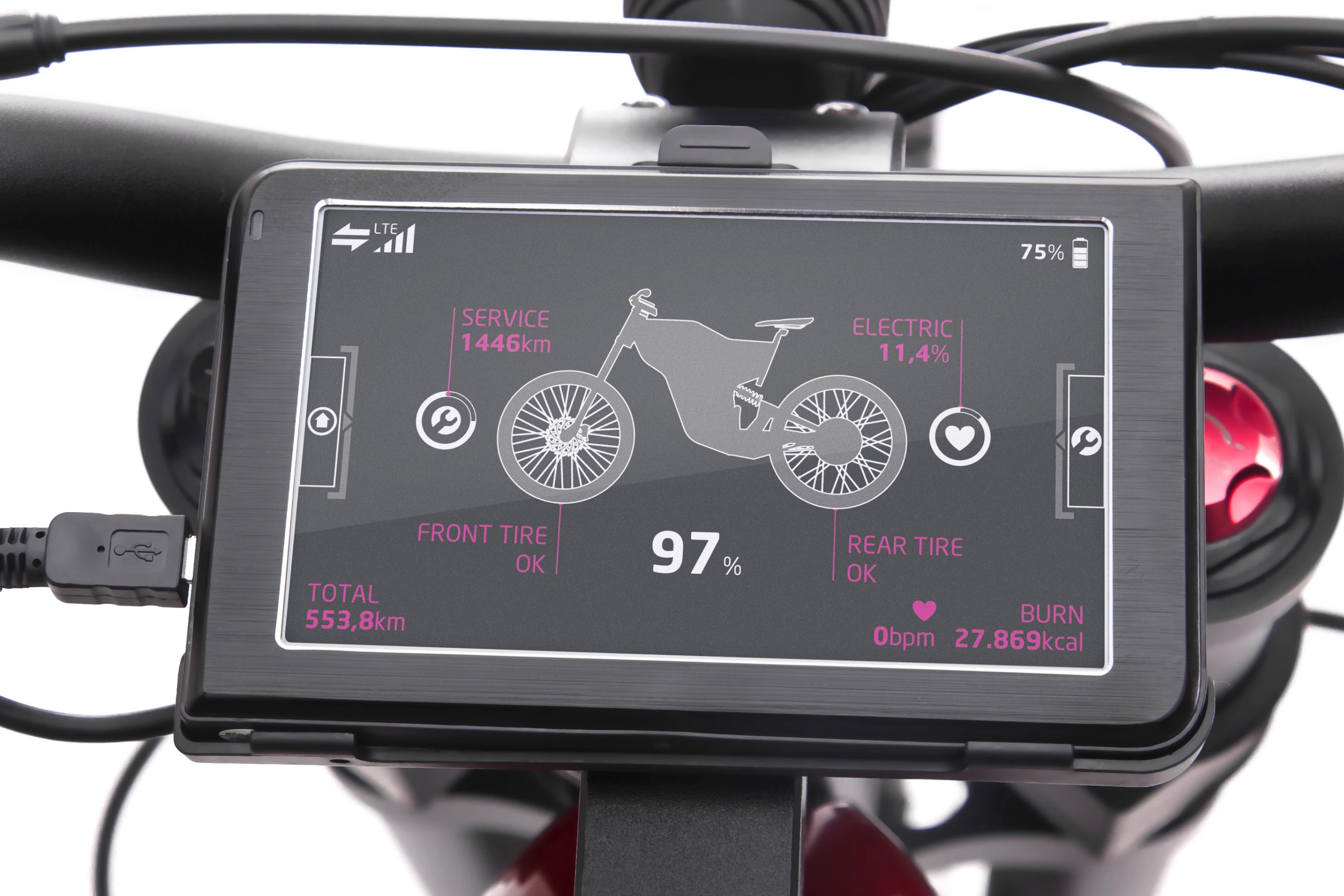The Qoros eBIQE can tell you your tire pressures amongst a host of other information