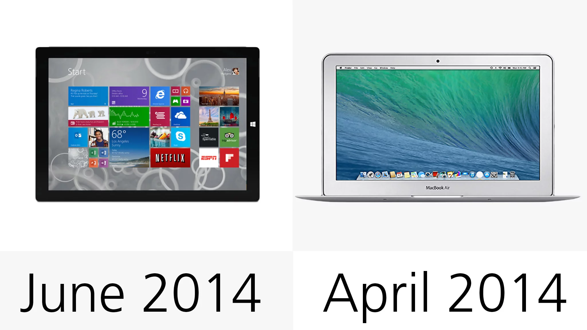 The Core i5 ($1,000 or more) Surface ships by June 20, while the Core i3 and i7 versions ship by the end of August