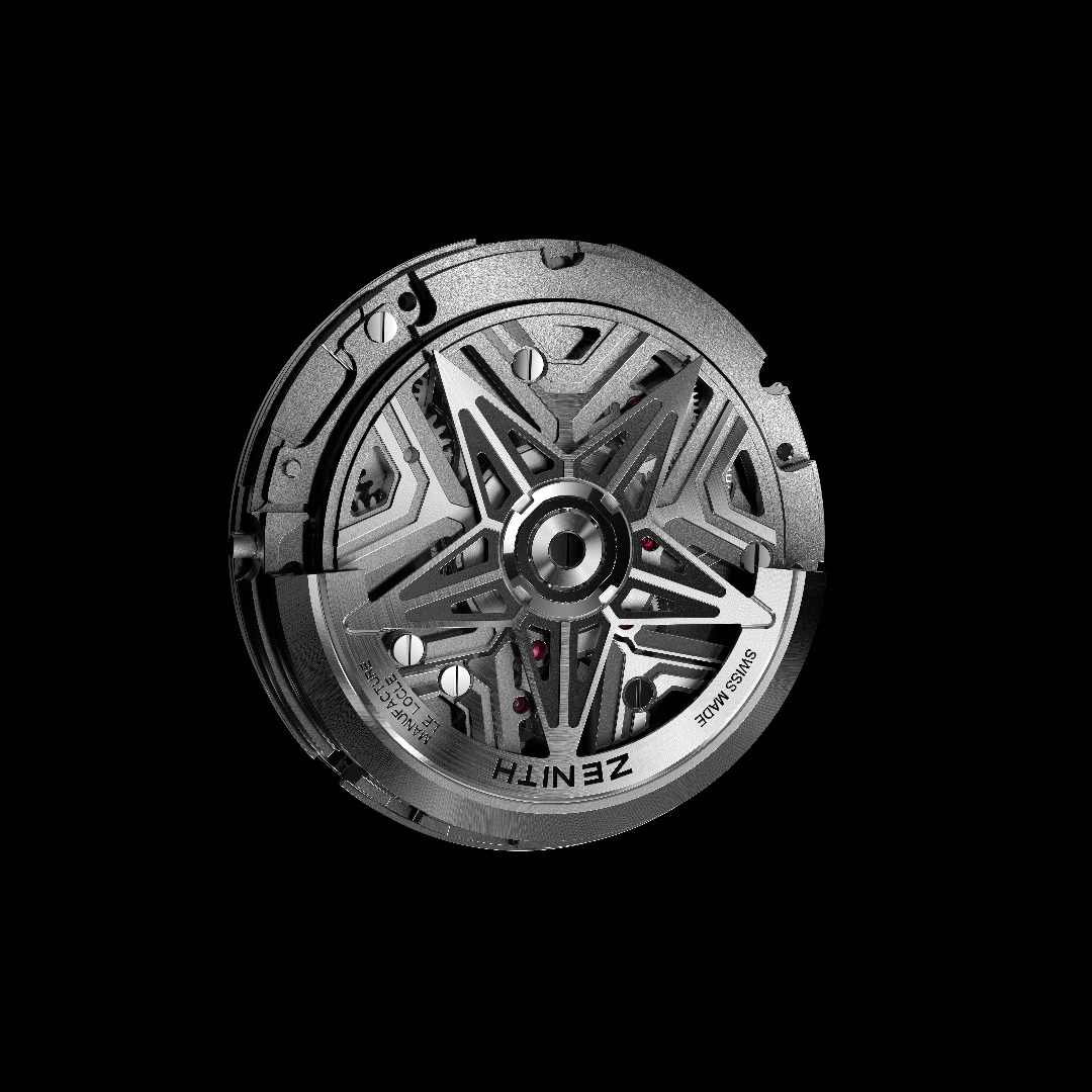 The Zenith Defy Lab movement reverse