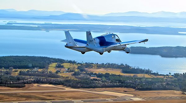 The Terrafugia Transition in flight over northern New York State (Photo: Terrafugia)