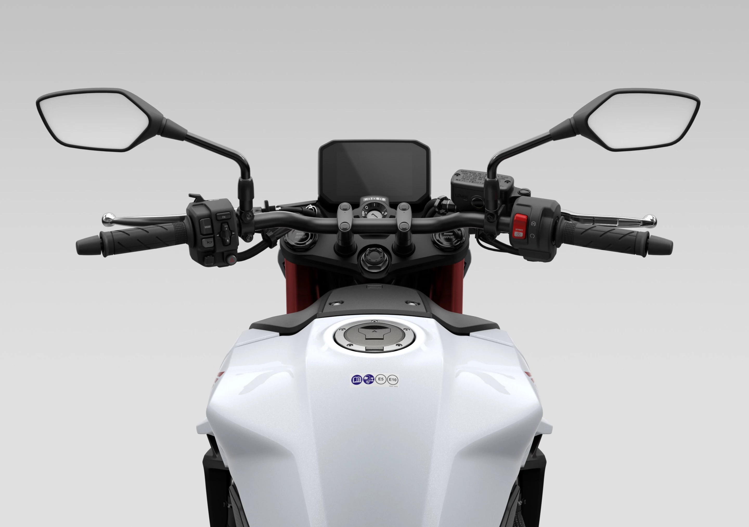 Honda designed an upright riding position for the 2023 CB750 Hornet