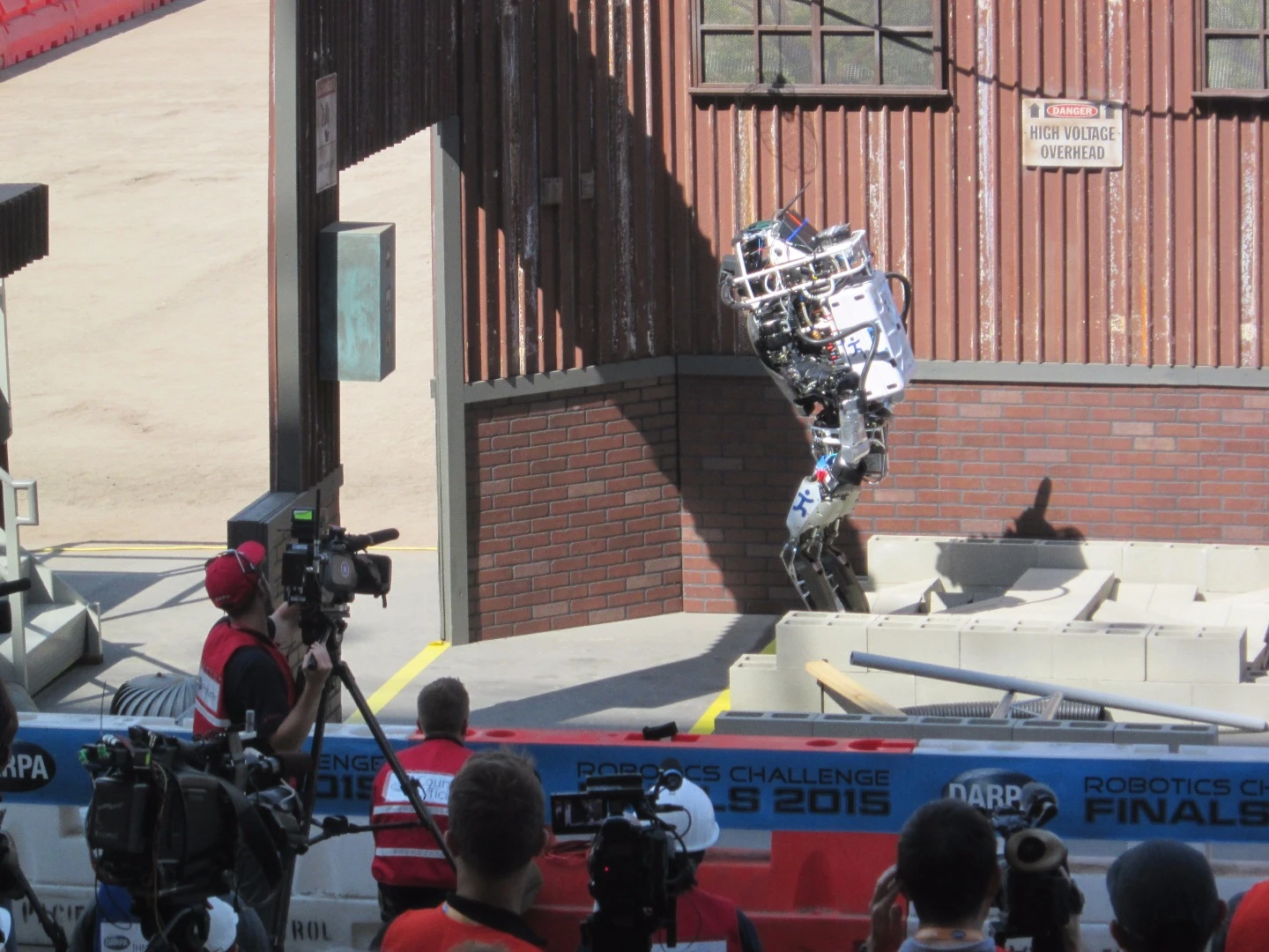 Running Man on the debris field