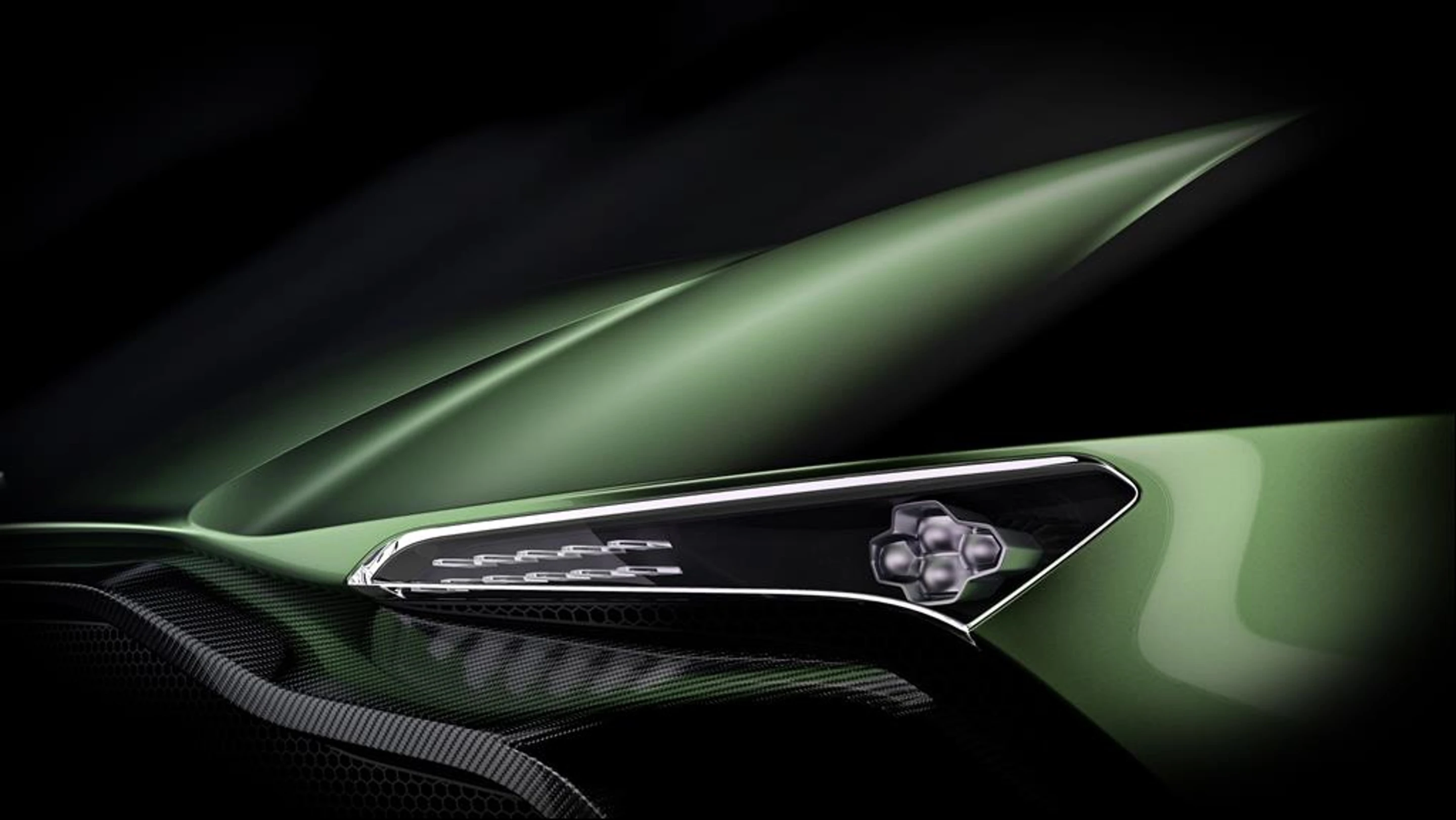 The Aston Martin Vulcan has LED headlamps