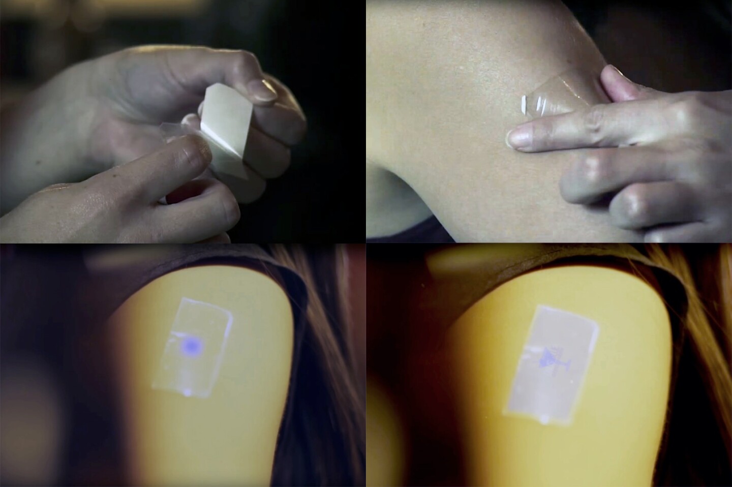 Simplifying a complex process: peel off the backing on the ONUSblue, apply to the body, watch the results appear