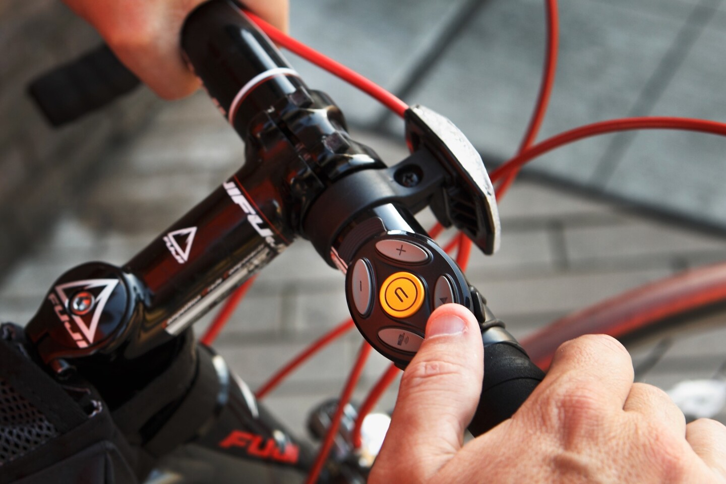 The wireless remote is designed to provide quick, eyes-free control of key functions