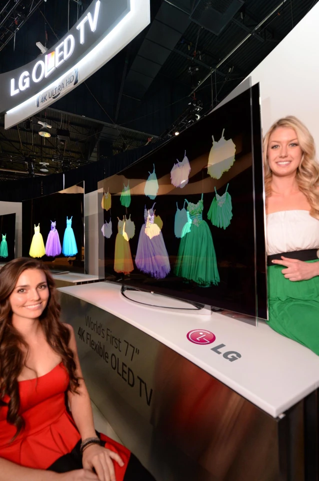 LG's Flexible OLED TV at CES