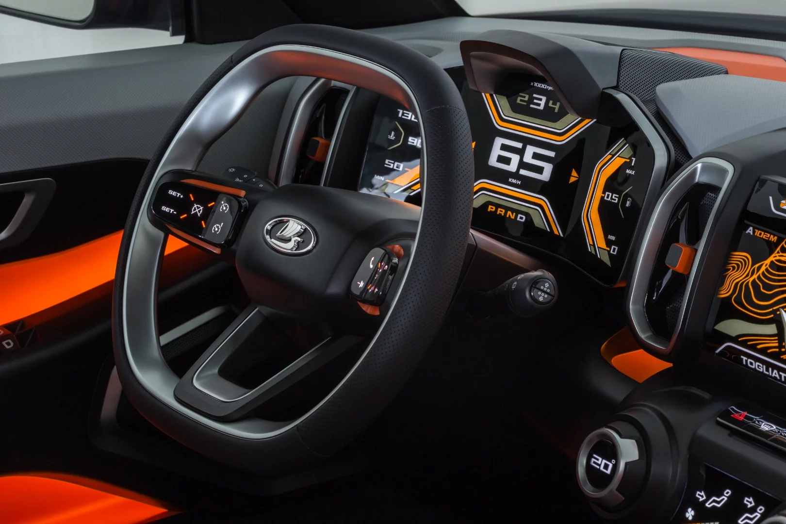 Lada 4x4 Vision: steering wheel