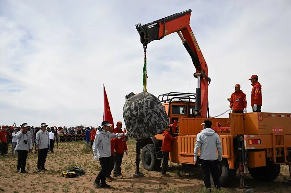 The Chang'e-6 capsule and samples are being airlifted to Beijing for unpacking, storage and analysis