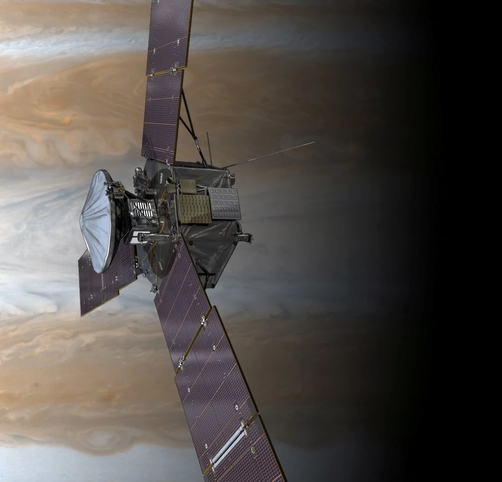 Juno will study the structure of Jupiter and its deep atmosphere (Image: NASA/JPL-Caltech)