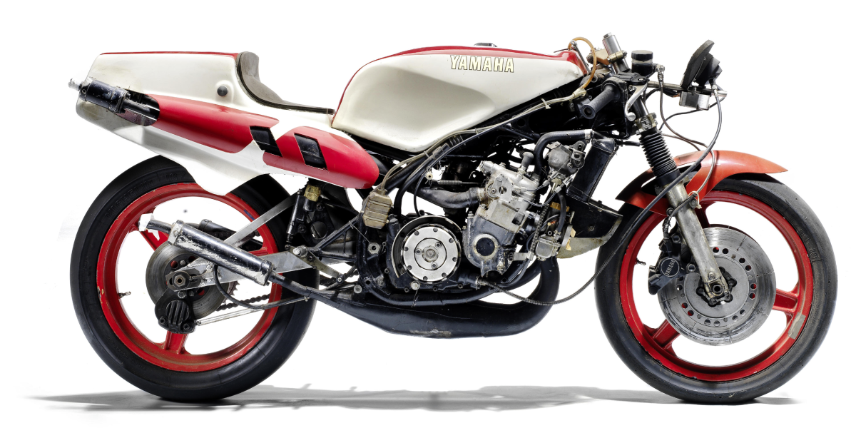 This TZ500J was raced extensively in the Far East during the 1980s, mainly by the Malaysian rider Fabian Looi, who used it to win the Penang Grand Prix in 1983, '86 and '87, while Australian rider Brent Jones rode it to another Penang GP win in 1988 (a full list of race results is available). The machine was purchased in Australia in 1997 and is presented in 'as last raced' condition. Estimated to sell between £20,000 and £25,000 ($29,000 - 37,000)Auction Page