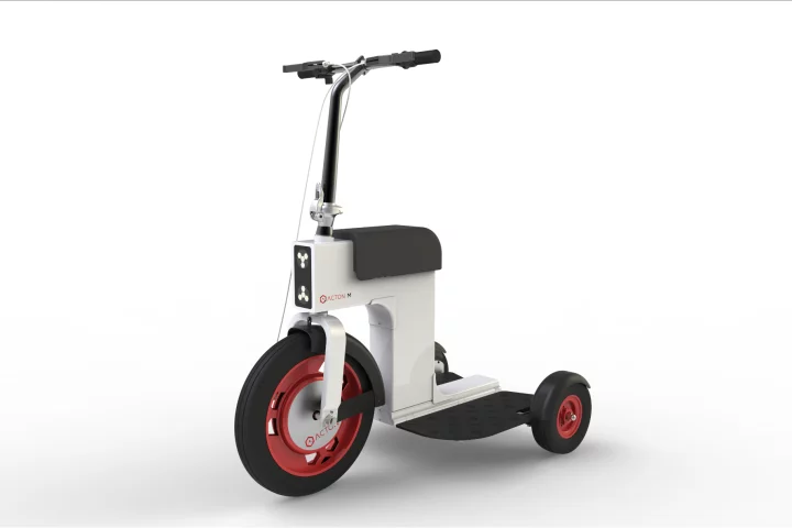 Following the success of it spnKiX motorized skates, Acton, Inc. recently revealed a new electric motorbike called the M Scooter, which the company claims can fold up into about half its size for easier storage