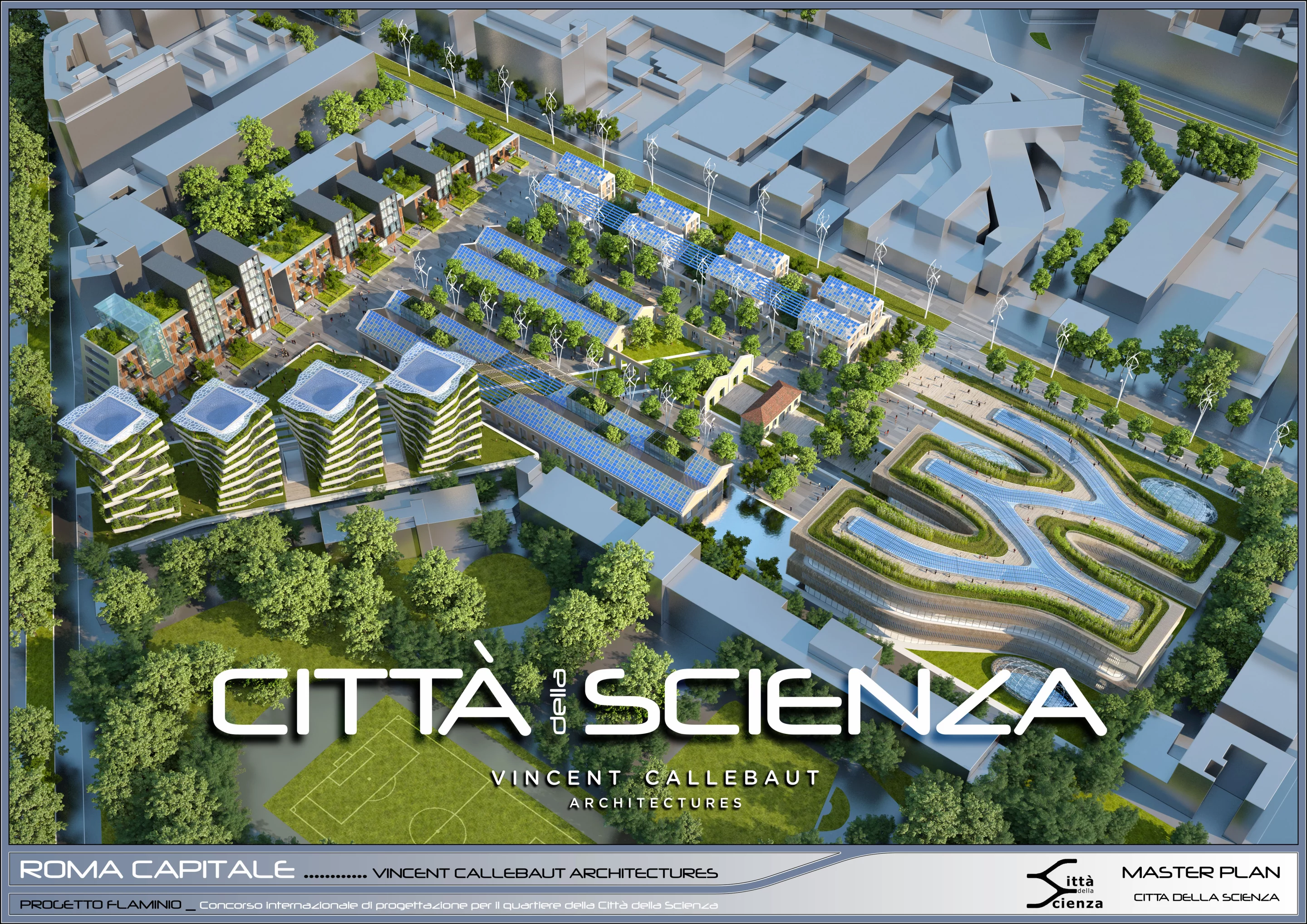 Vincent Callebaut has turned his imagination toward the Eternal City (Image: Vincent Callebaut Architectures)