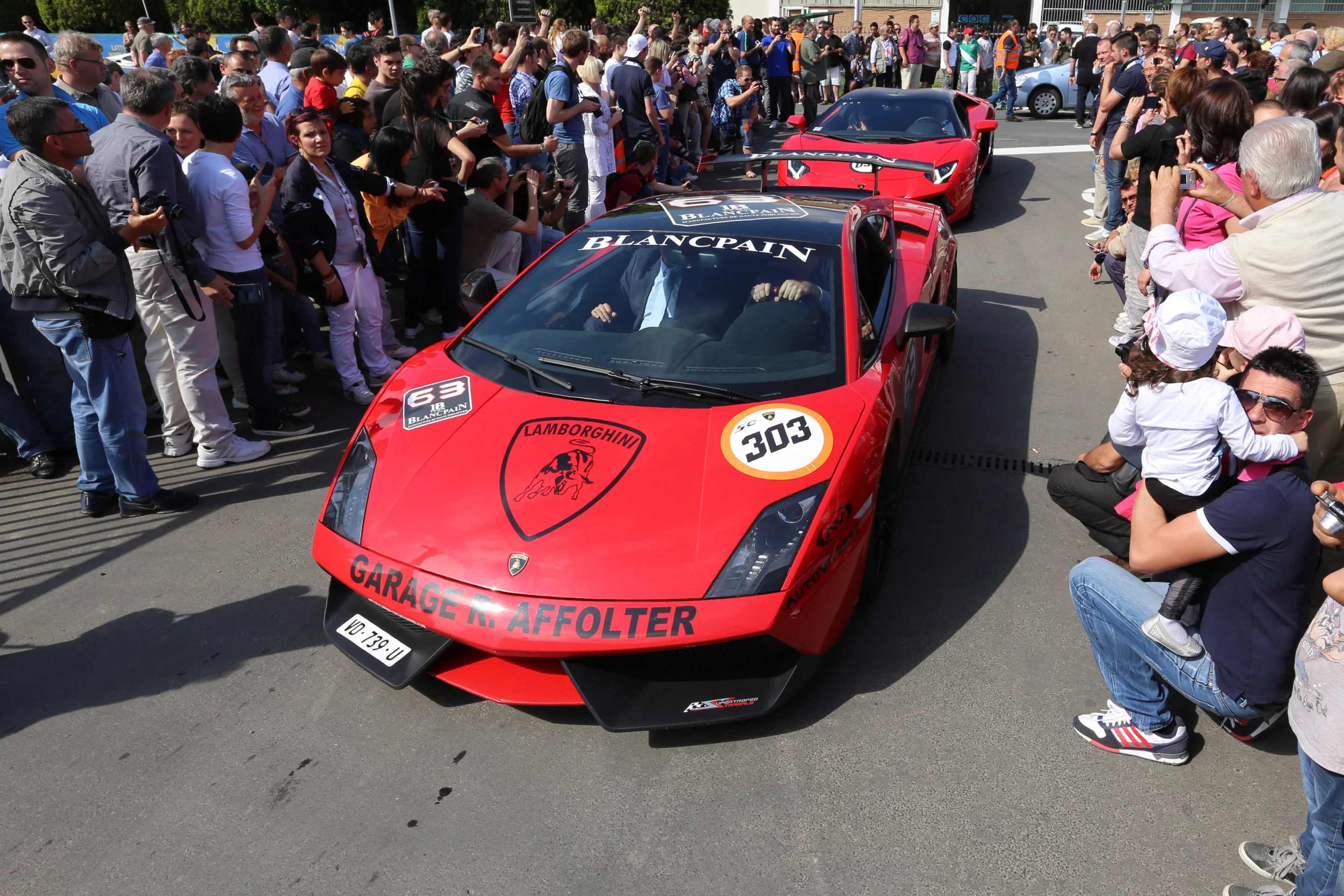 Lamborghinis from every era tackled the 745 miles (1,200 km)