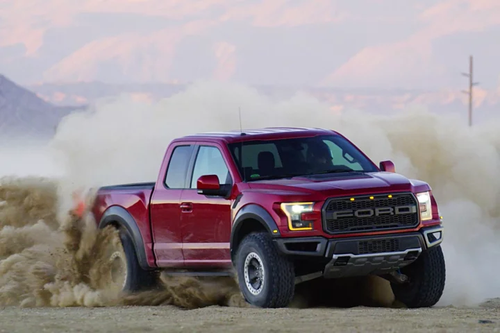 The 2017 Ford F-150 Raptor, doing what it does best