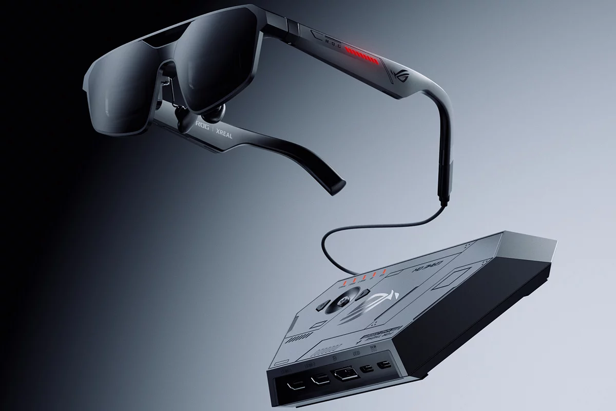 The ROG XREAL R1 glasses dish out 240-Hz visuals and come with a docking station to quickly switch between consoles and your gaming PC