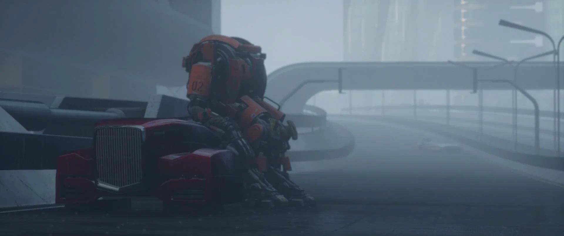 More clues can be had from the somber trailer itself which depicts a robot sitting motionless in an apparently abandoned city as time passes around it