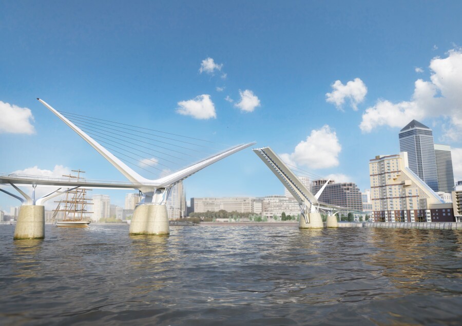 Rotherhithe Bridge would be the first opening bridge to be built on the River Thames since Tower Bridge opened in the 1800s