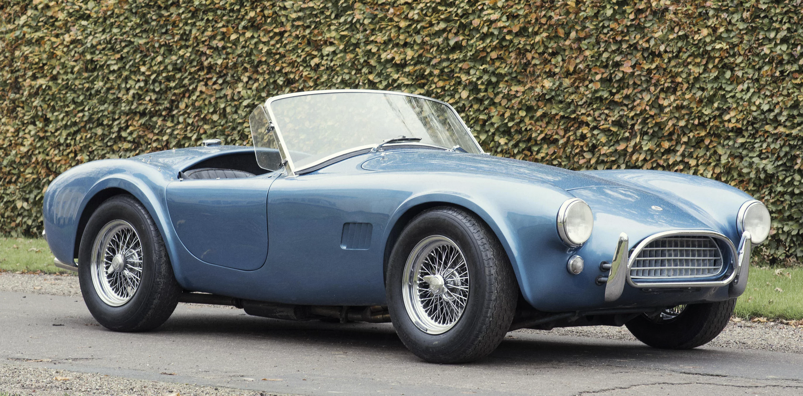 one of the all-time great classic sports cars, the ex-Amschel Rothschild 1966 AC Cobra 289 'Mark II' Roadster, sold to a British bidder in the room for an above-estimate price of €937,250 (US$1,060,892)